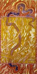 etching titled Serpent in the Garden