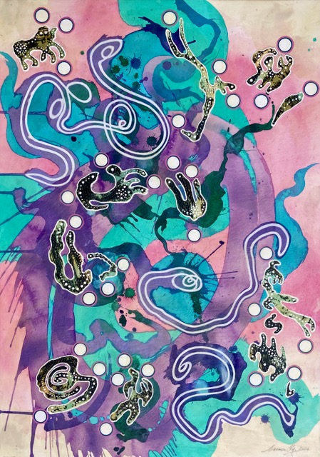 Sublime Chaos, mixed media print