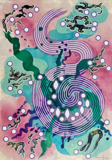 Sublime Space, mixed media print
